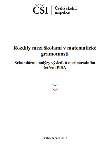 Rozdíly mezi školami v matematické gramotnosti  - sekundární analýzy výsledků PISA