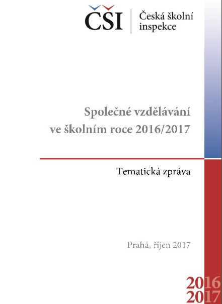Tematická zpráva - Společné vzdělávání ve školním roce 2016/2017