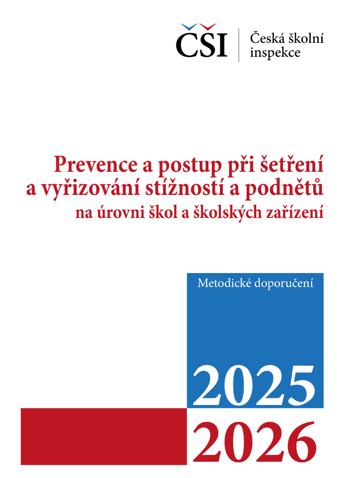 Metodické doporučení prevence a postup při šetření stížností a podnětů