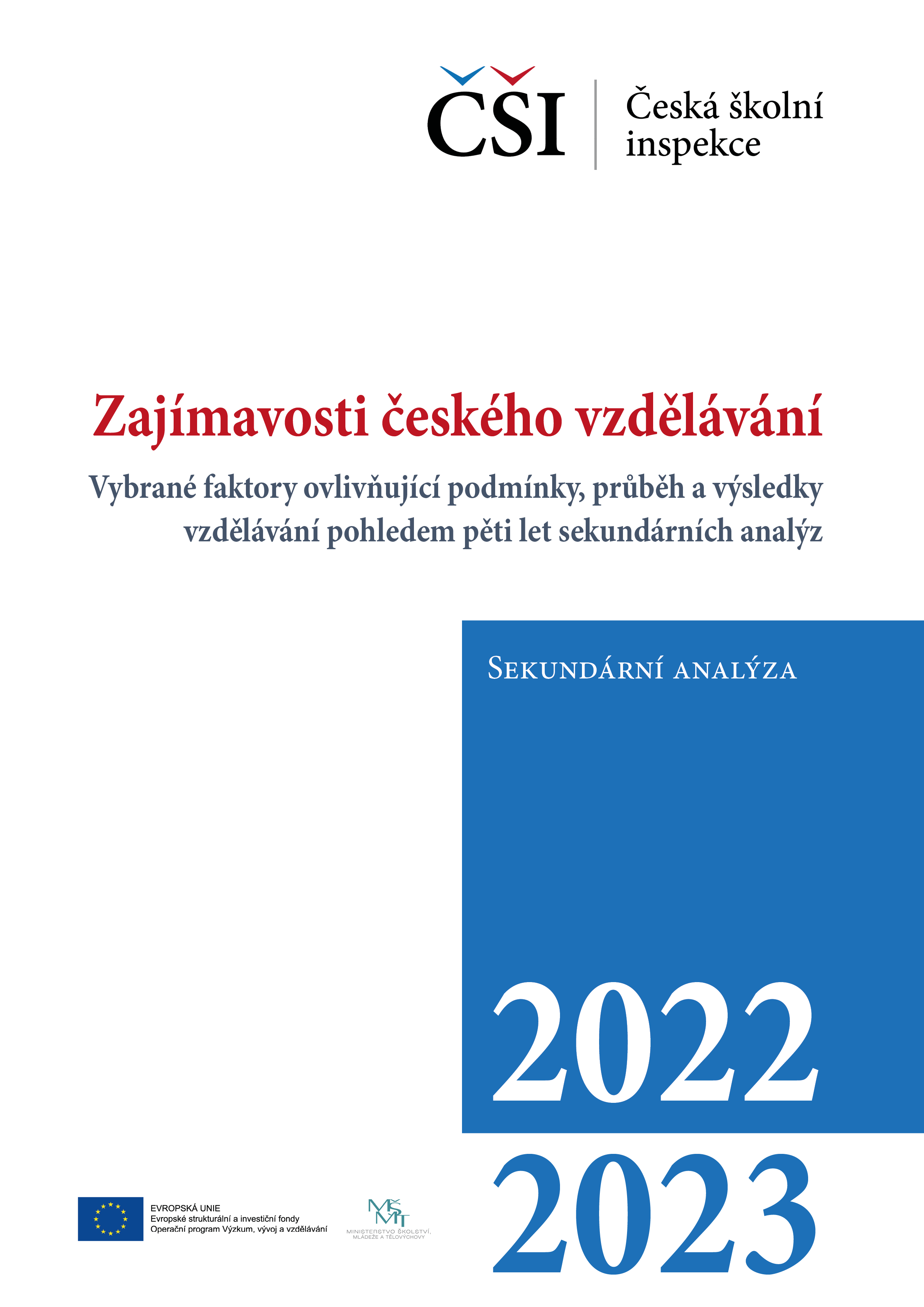 Sekundární analýza: Zajímavosti českého vzdělávání