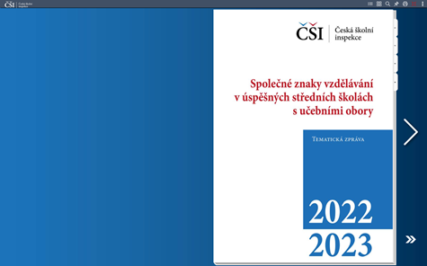 Tematická zpráva v elektronické publikaci